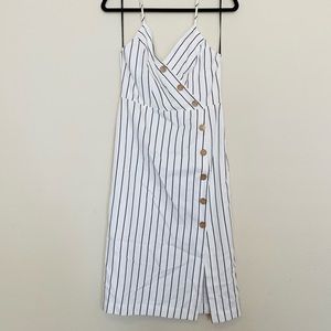 Spaghetti strapped a line midi summer dress